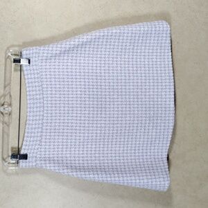 04143 Miu Miu lavender and white tweed skirt 40 8 NWT
